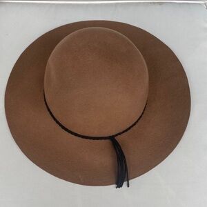 Olive & Pique Brown Wide-Brim Hat